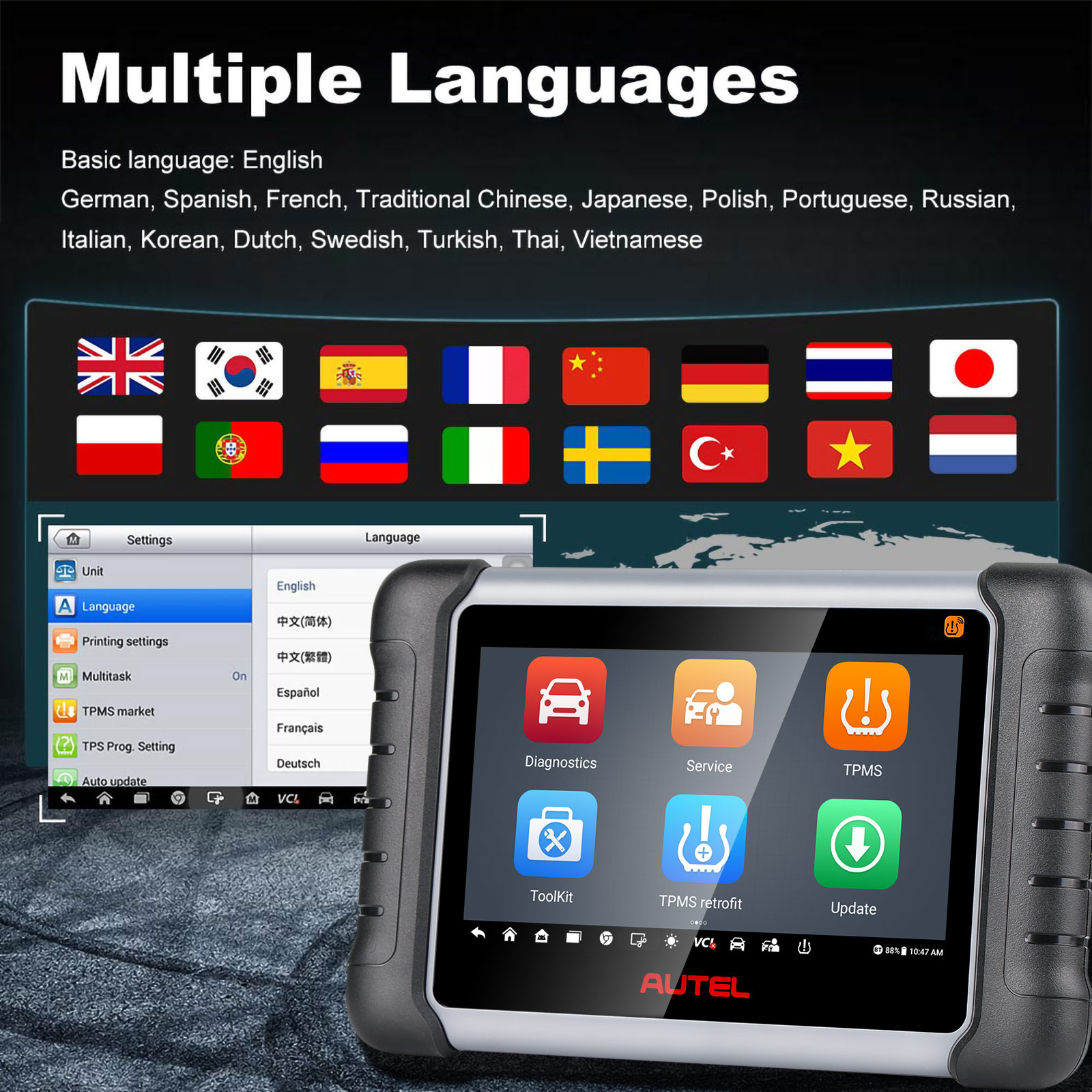 mp808s-ts Support Multi-Language